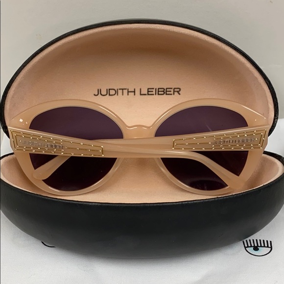 Judith Lieber Crystal EncrustedLogoSunglasses